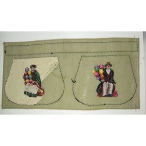 Paragon Crewel Embroidery Purse Form Needlecraft Royal Doulton Canvas Vintage